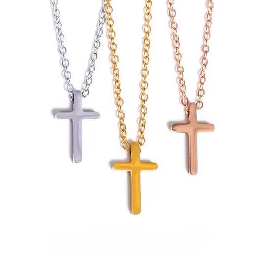 Constant Cross Necklace Silver