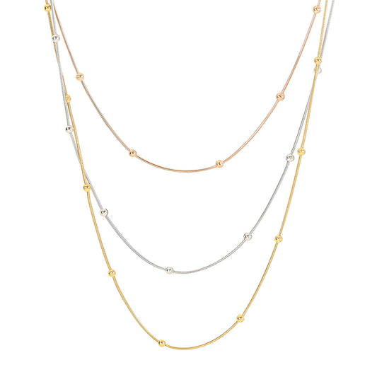 The Harmony Chain – Mixed Metal Layered Necklace
