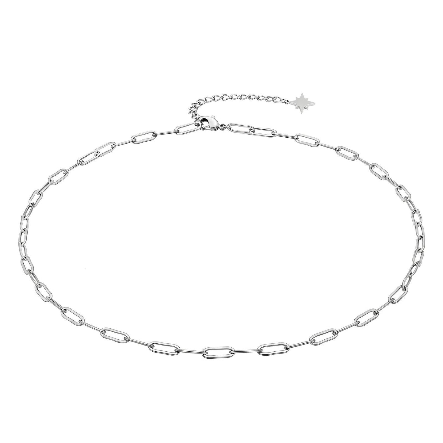 Silver necklace and links