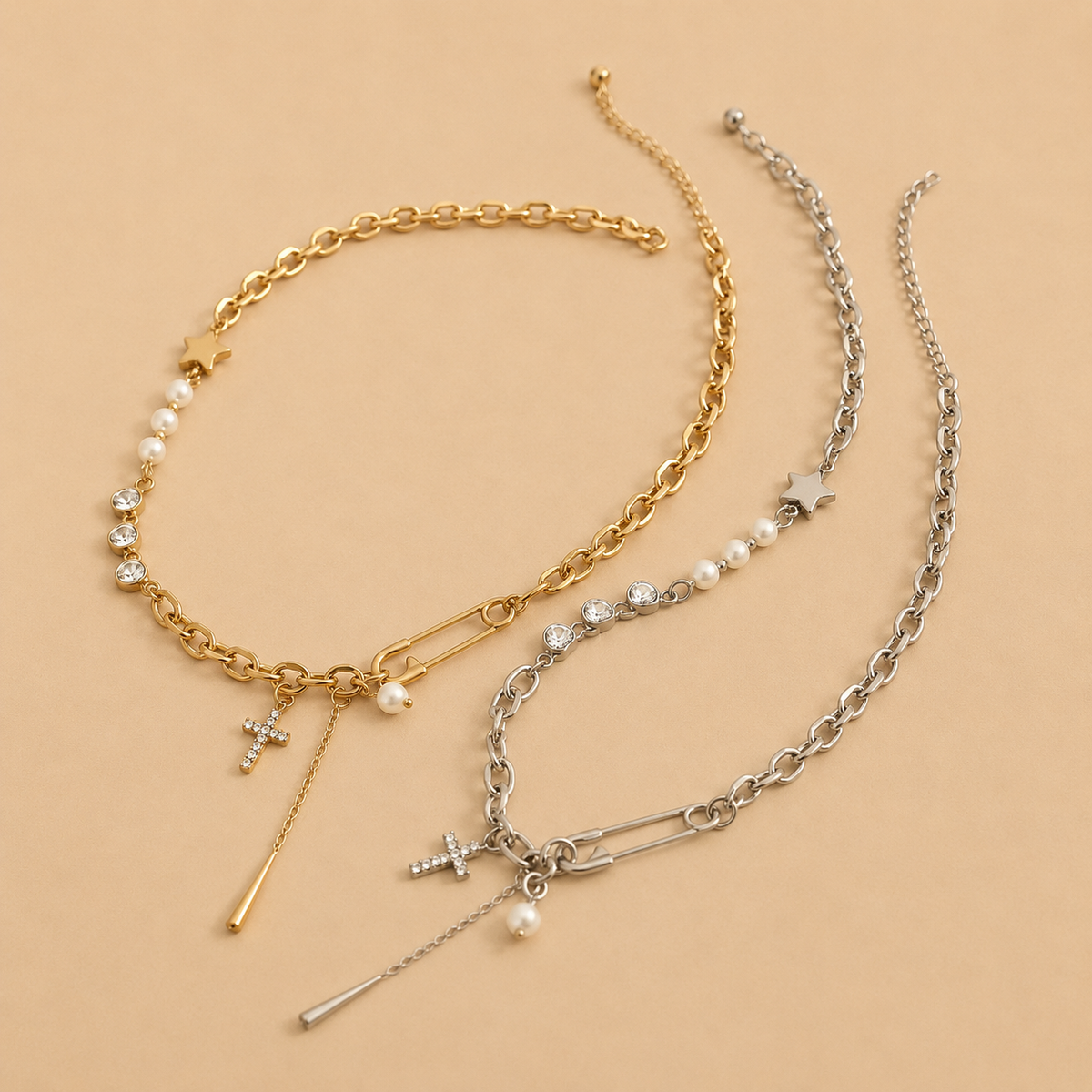 Devotion Charm Necklace - Silver