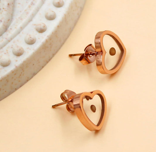 Move Earrings Rose Gold