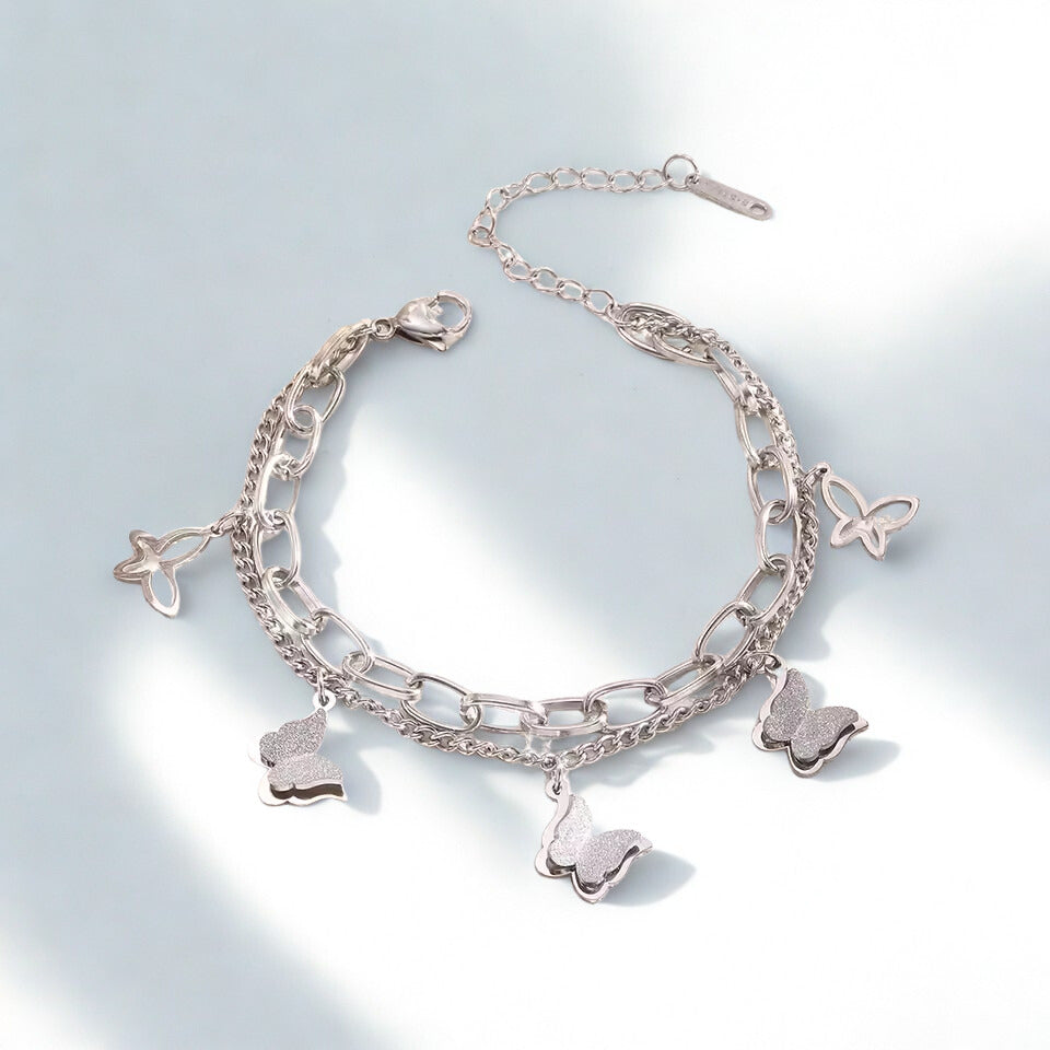 Flutter Bracelet - Silver