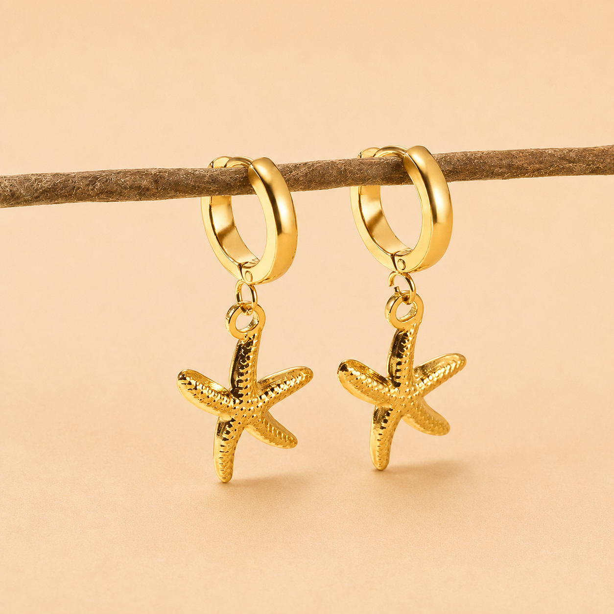 Saltwater Starfish Hoops