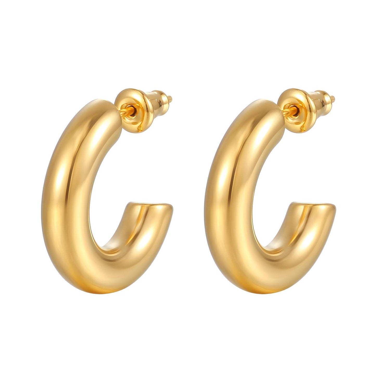 Bold gold earrings — Steadfast Earrings by 31:10 Jewelry