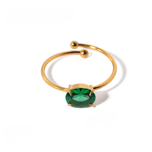 Poise Ring - Green
