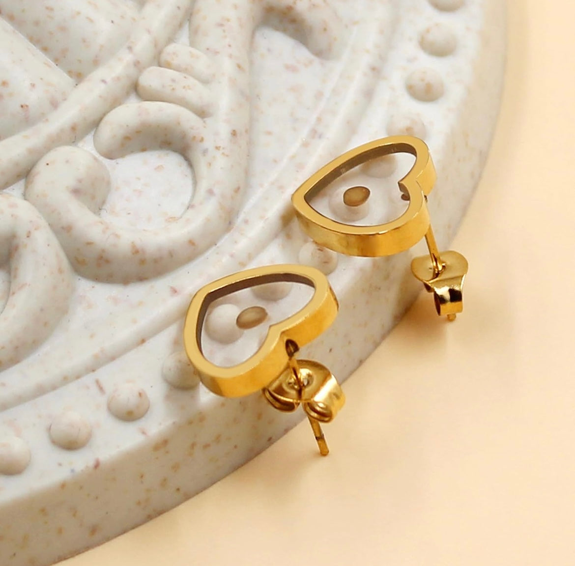 Move Earrings Rose Gold