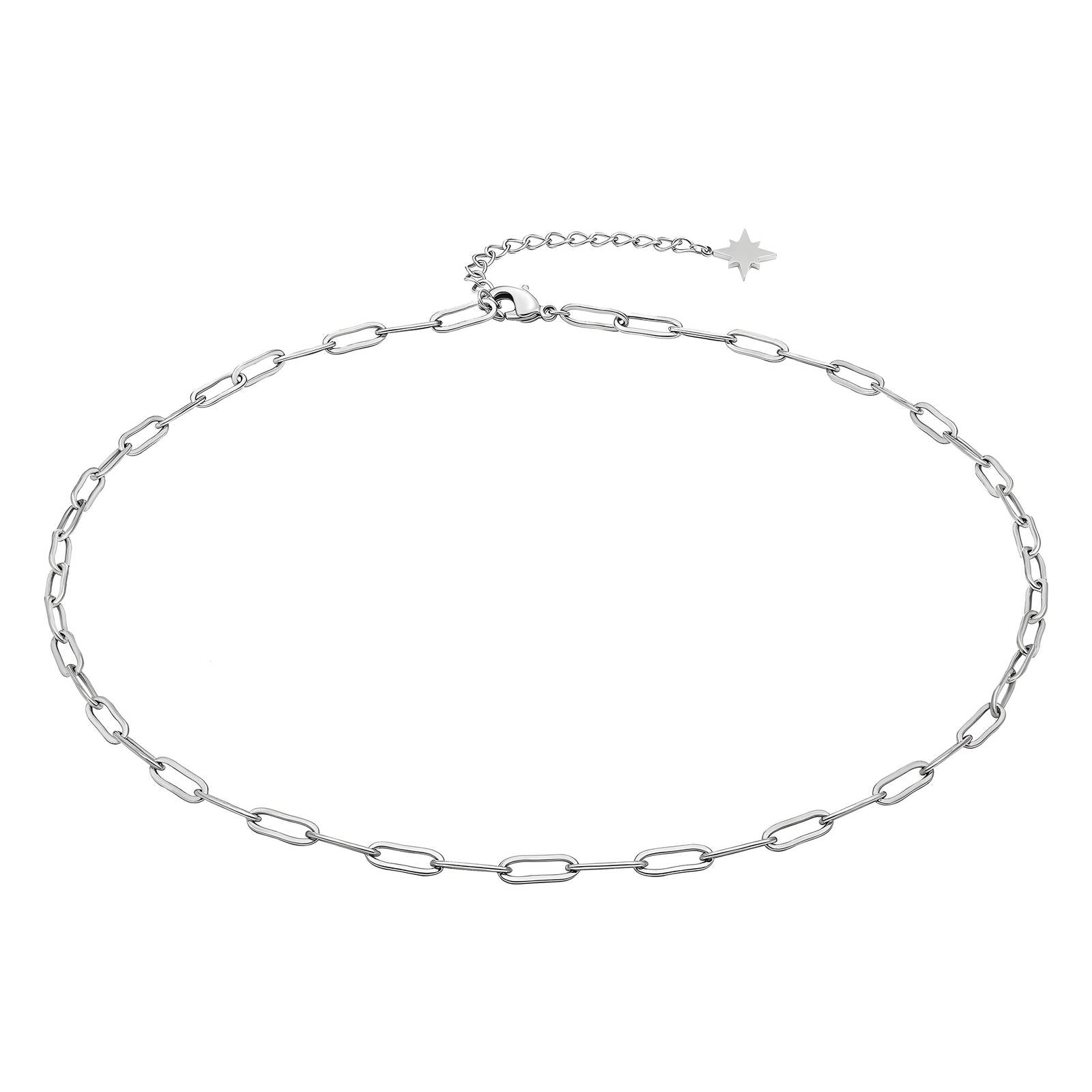 Silver necklace and links