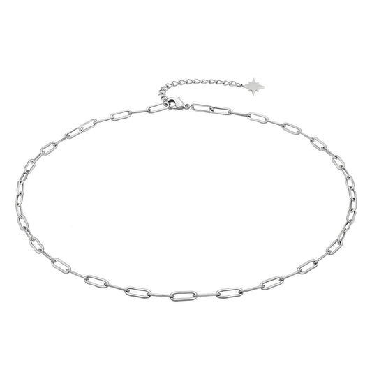 Silver necklace and links