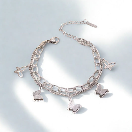 Flutter Bracelet - Silver