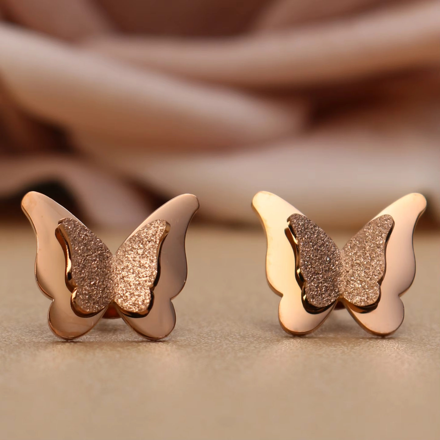 Butterfly earrings 3D