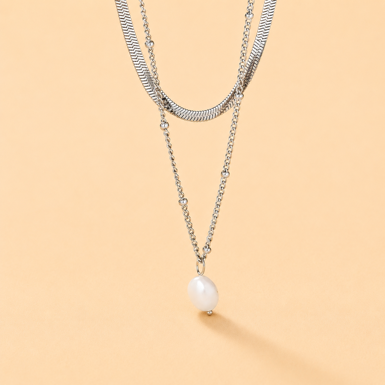 Lustre Necklace - Silver