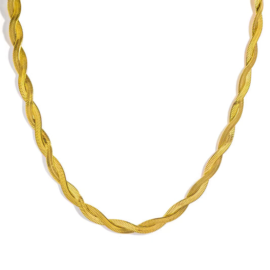 Woven Necklace Gold