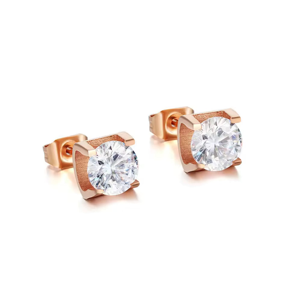 Steady Earrings Rose Gold