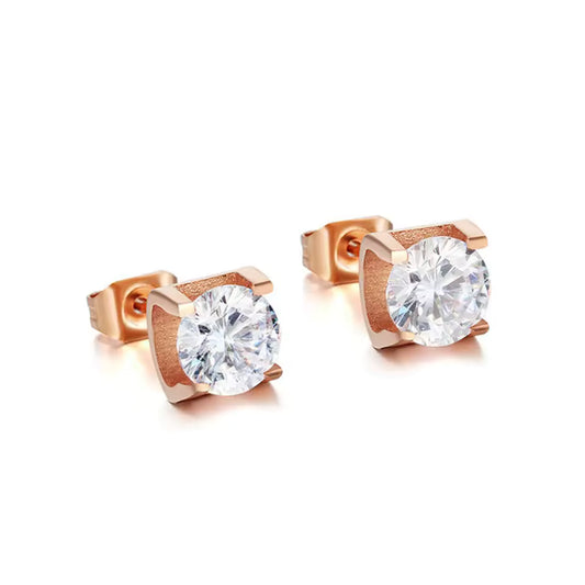 Steady Earrings Rose Gold