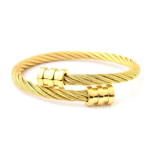 Gold cuff bracelet