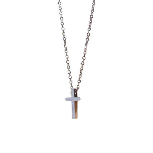 Constant Cross Necklace Silver