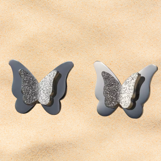 Flutter Earrings Silver