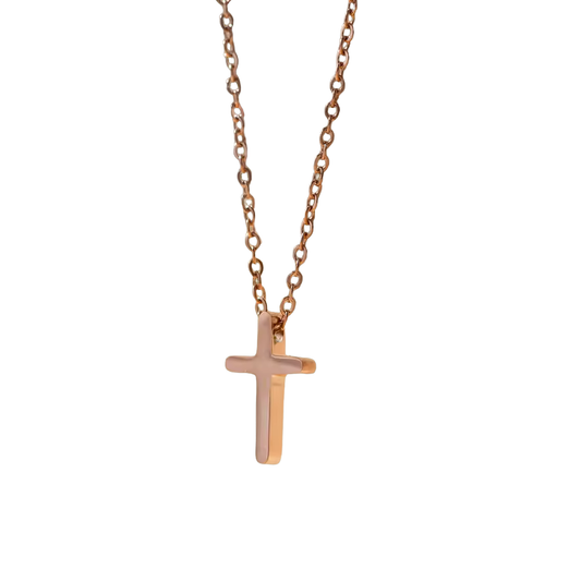 Constant Cross Necklace Rose Gold